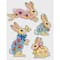 Orchidea Plastic Canvas Counted Cross Stitch Kit With Plastic Canvas Easter Bunnies Set of 4 Designs